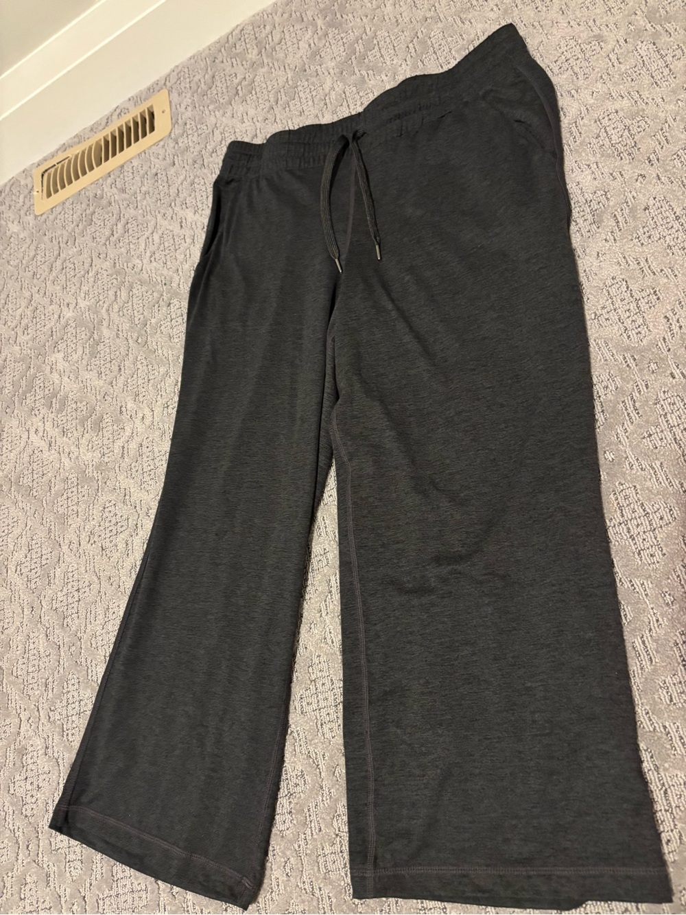 Tuff Athletics Charcoal Gray Wide-Leg Sweatpants